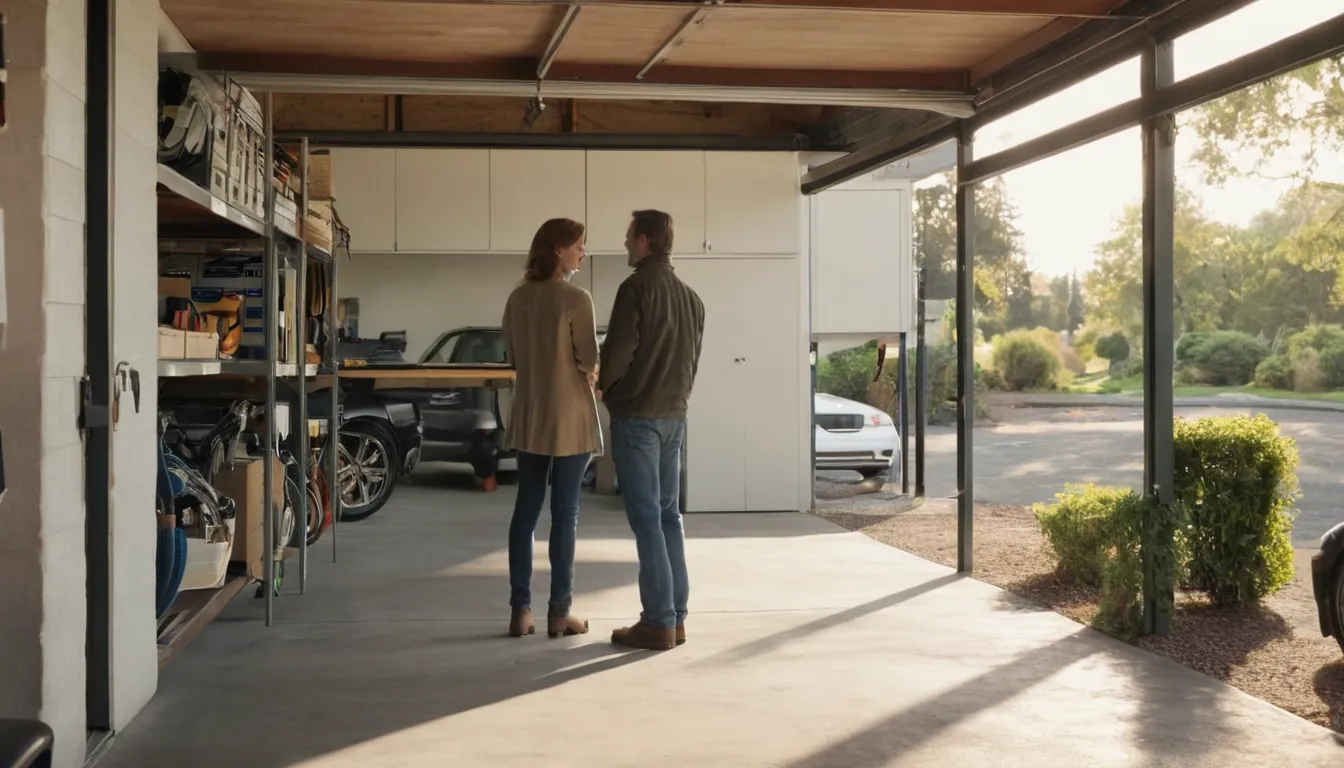 A homeowner talking with a garage door provider in the West Jordan area
