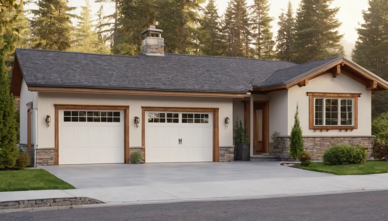 A suburban home in West Jordan with a garage door being inspected by a provider on a clear day